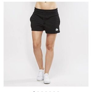 Stussy black gym shorts L
